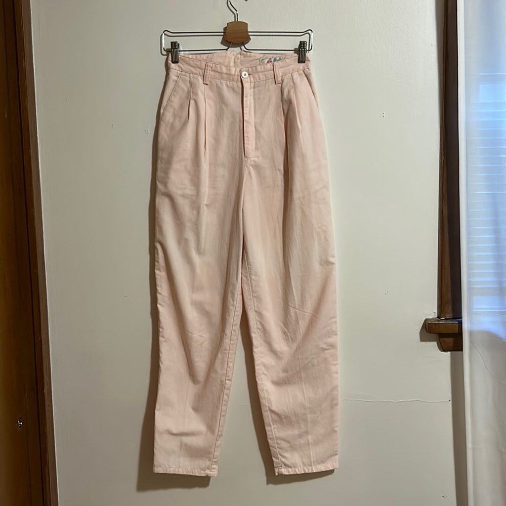 Chac Peach Pleated 80s Pants
